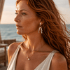 Natural Jellyfish Earrings | Gold - Muze Earrings