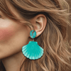Ocean Shell Earrings | Silver - Muze Earrings