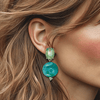 Ocean Shell Earrings | Silver - Muze Earrings