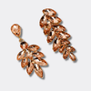 Peachy Leafs Earrings | Gold - Muze Earrings