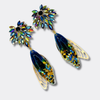 Peacock Festival Wings Earrings | Gold - Muze Earrings