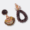 Pink Lilac Facet Earrings | Gold - Muze Earrings