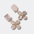 Pink Opal Flower Earrings | Gold - Muze Earrings