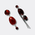 Red Agate Earrings | Silver - Muze Earrings