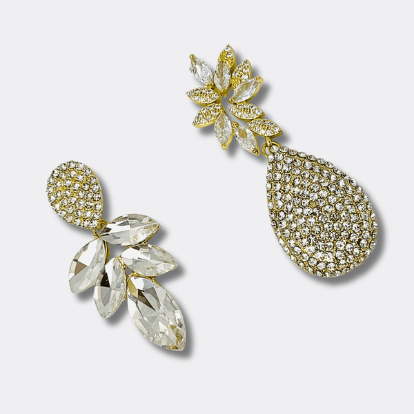 Subtile Wedding Glam Earrings | Gold - Muze Earrings