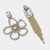 Wedding Big Flower Earrings | Gold - Muze Earrings