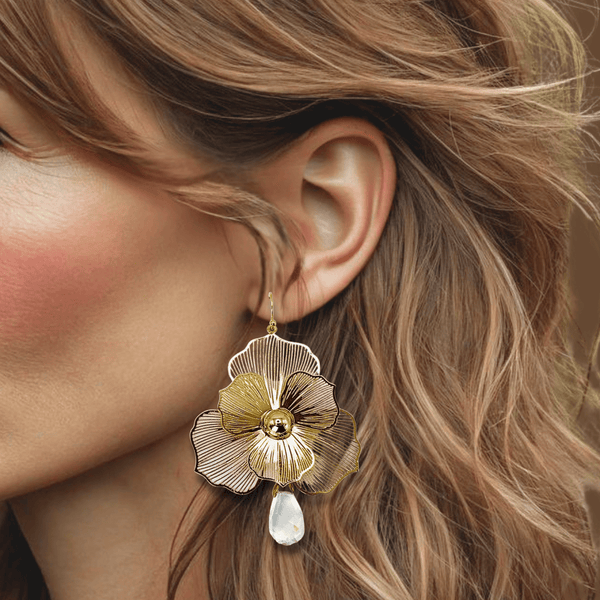 Wedding Bloom Earrings | Gold - Muze Earrings
