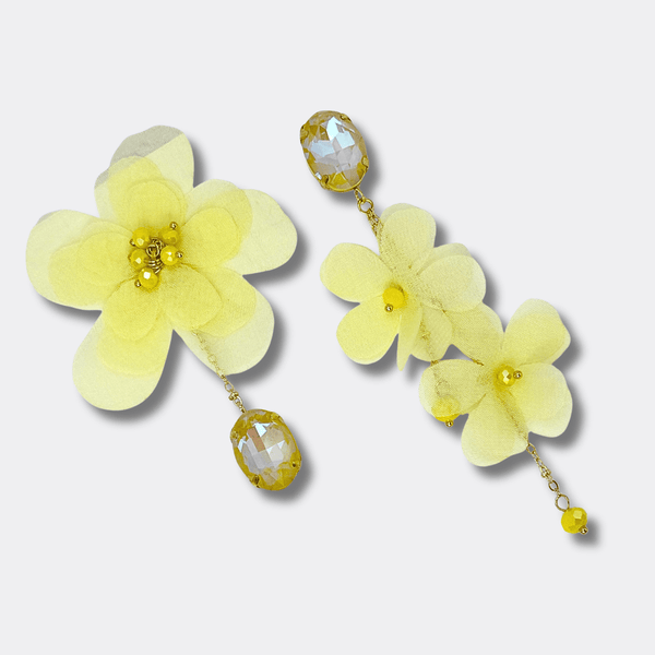 Yellow Festival Earrings | Gold - Muze Earrings