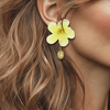 Yellow Festival Earrings | Gold - Muze Earrings