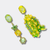 Yellow Lime Flowers Earrings | Gold - Muze Earrings