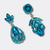 Blue Crystal Earrings | Silver