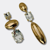 Bold Crystal Glam Earrings | Gold