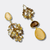 Brown Champagne Earrings | Gold