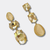 Champagne Crystal Earrings | Gold