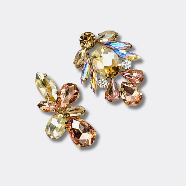 Clip Earrings Soft Tones | Gold