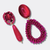 Clip Fuchsia Agate Earrings | Gold