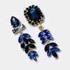 Clip Royal Blue Earrings | Gold