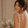 Crystal AB Wedding Glam Earrings | Gold