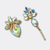 Crystal AB Wedding Glam Earrings | Gold
