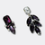 Dark Purple Crystal Earrings | Silver