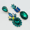 Earrings Blue & Green | Gold