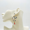 Handgemaakt statement oorbel earrings lobster ab white handgemaakt door MUZE earrings. Gratis geleverd binnen nederland en belgie.