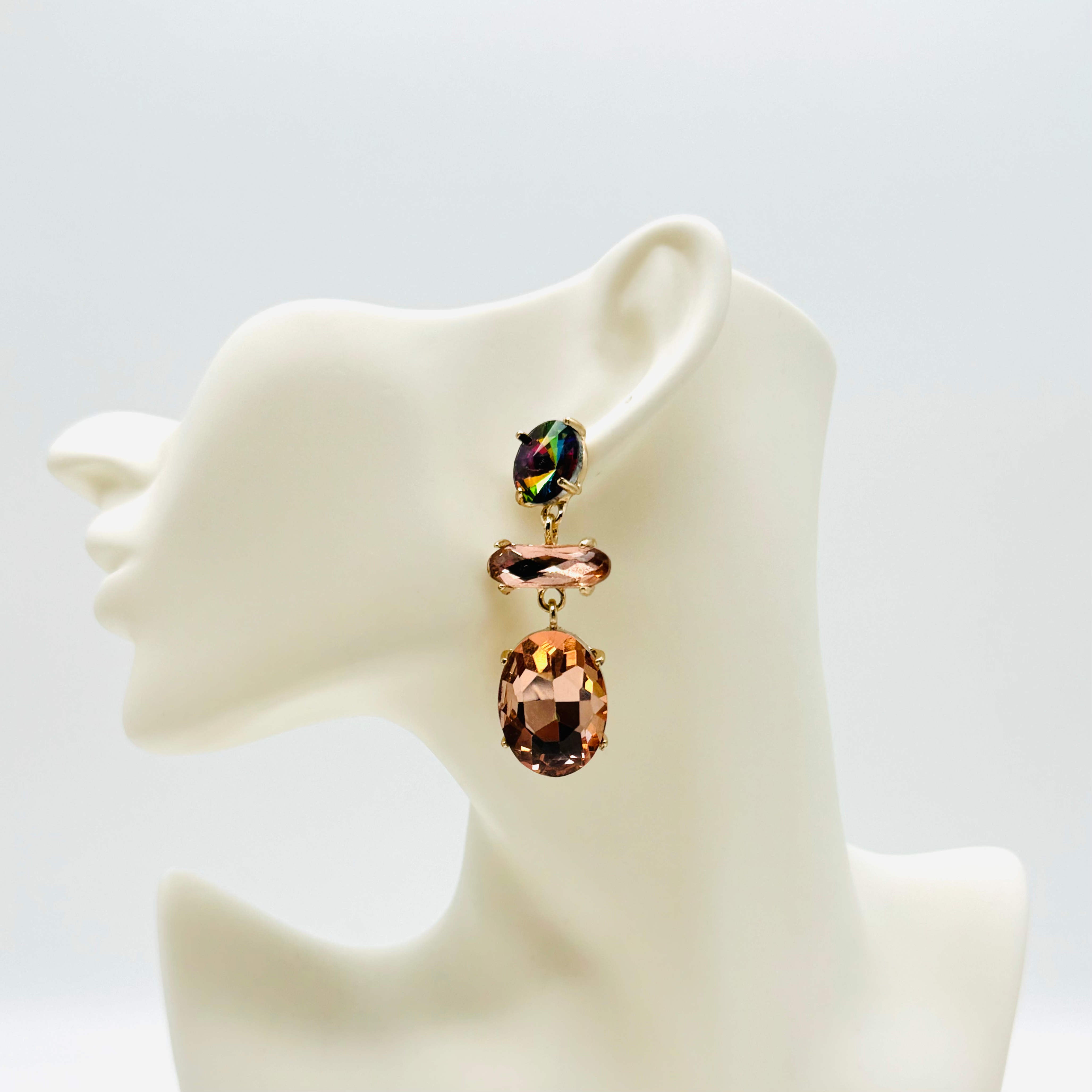 Earrings Pearl AB Beatle | Gold