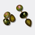Green Olive Earrings | Gold