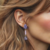 Lavender Lepidolite Earrings | Gold