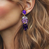 Lilac Purple Earrings | Gold