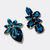 Petrol Studs Strass Earrings | Gold