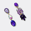 Lilac Purple Earrings | Gold