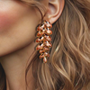 Peachy Leafs Earrings | Gold