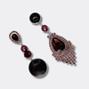 Bordeaux Pearl Strass | Silver