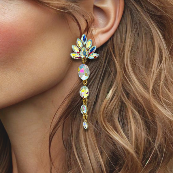 Wedding Chique AB Earrings | Gold
