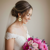 Bridal Hoop Earrings | Gold