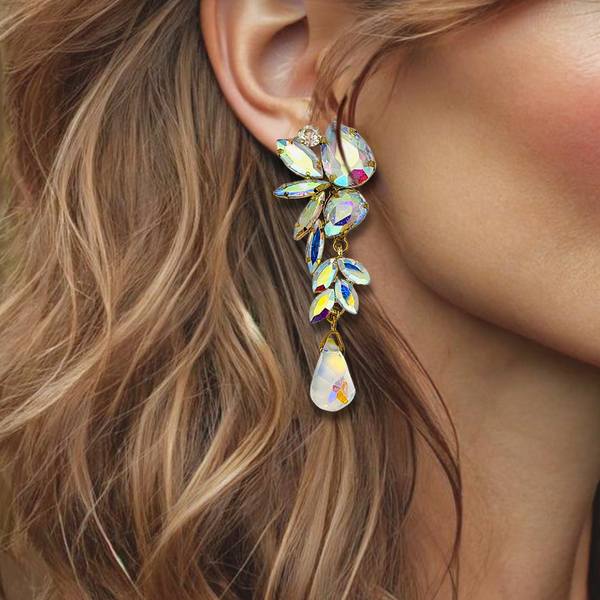 Wedding Chique AB Earrings | Gold