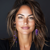 Long Amethyst Glam Earrings II | Gold