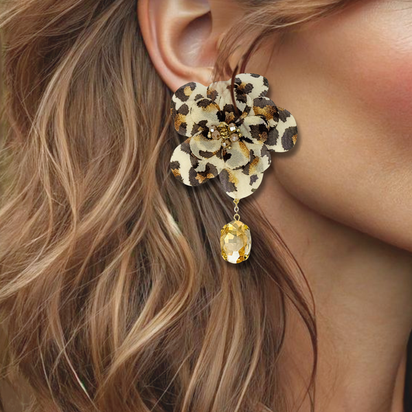 Light Leopard Festival Earrings | Gold