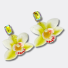 Yellow Hawaiian Flower Earrings | Gold