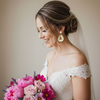 Bridal Hoop Earrings | Gold