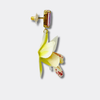 Yellow Hawaiian Flower Earrings | Gold