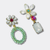 Opal White Flower Earrings | Gold