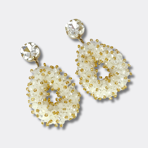 Bridal Hoop Earrings | Gold