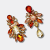 Orange Champagne Earrings | Gold