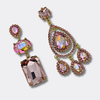 Pink AB Earrings | Gold