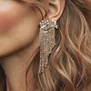 AB Crystal Sparkle Earrings | Gold - Muze Earrings