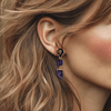 Amethyst Tranquility Earrings | Gold - Muze Earrings