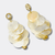 Beige Shell Earrings | Gold - Muze Earrings