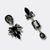 Black & Grey Earrings | Silver - Muze Earrings